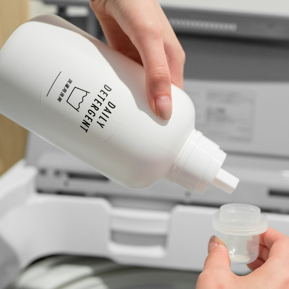 洗濯用洗剤ラベルの使用例