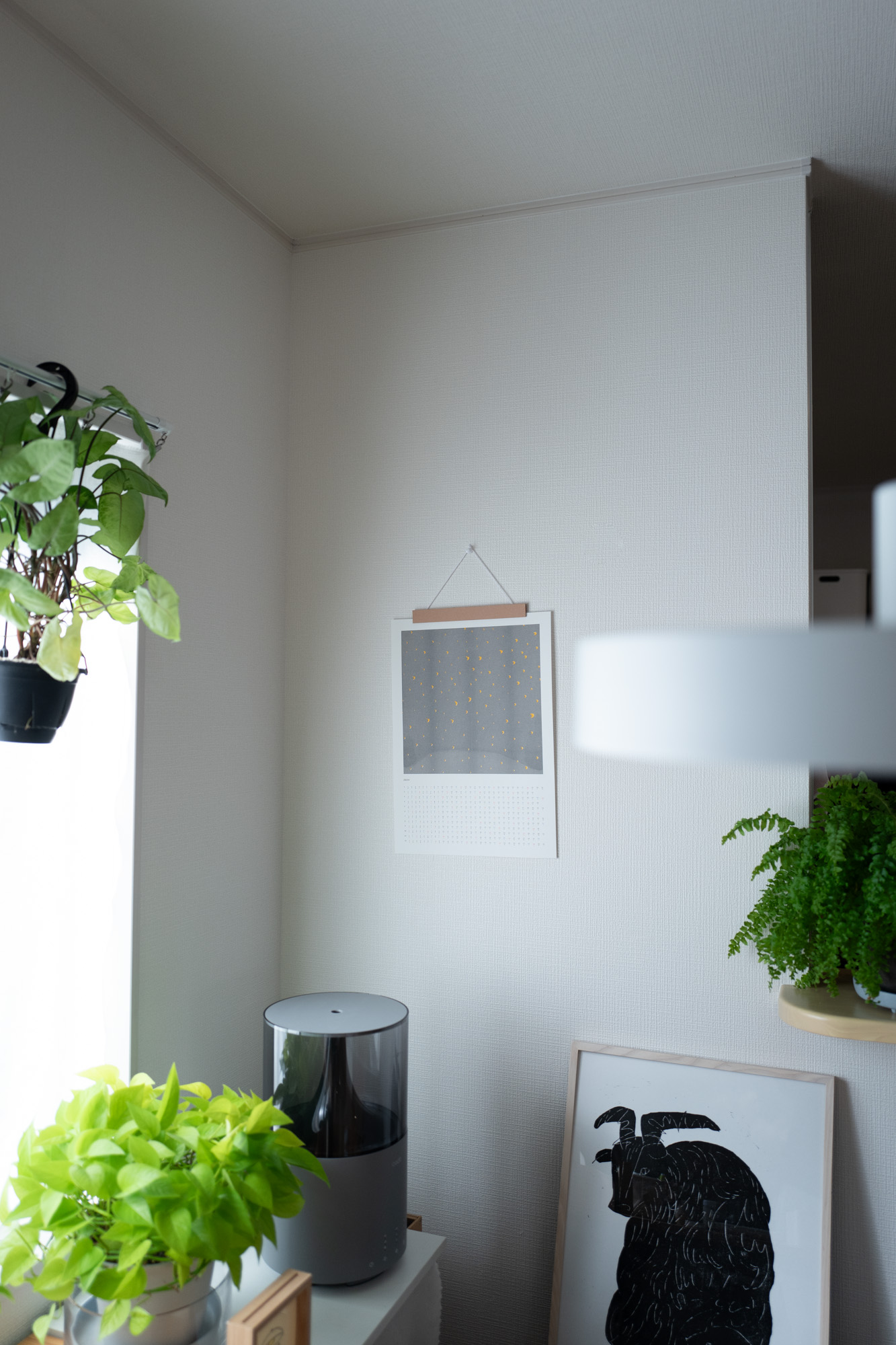 壁掛けにした様子