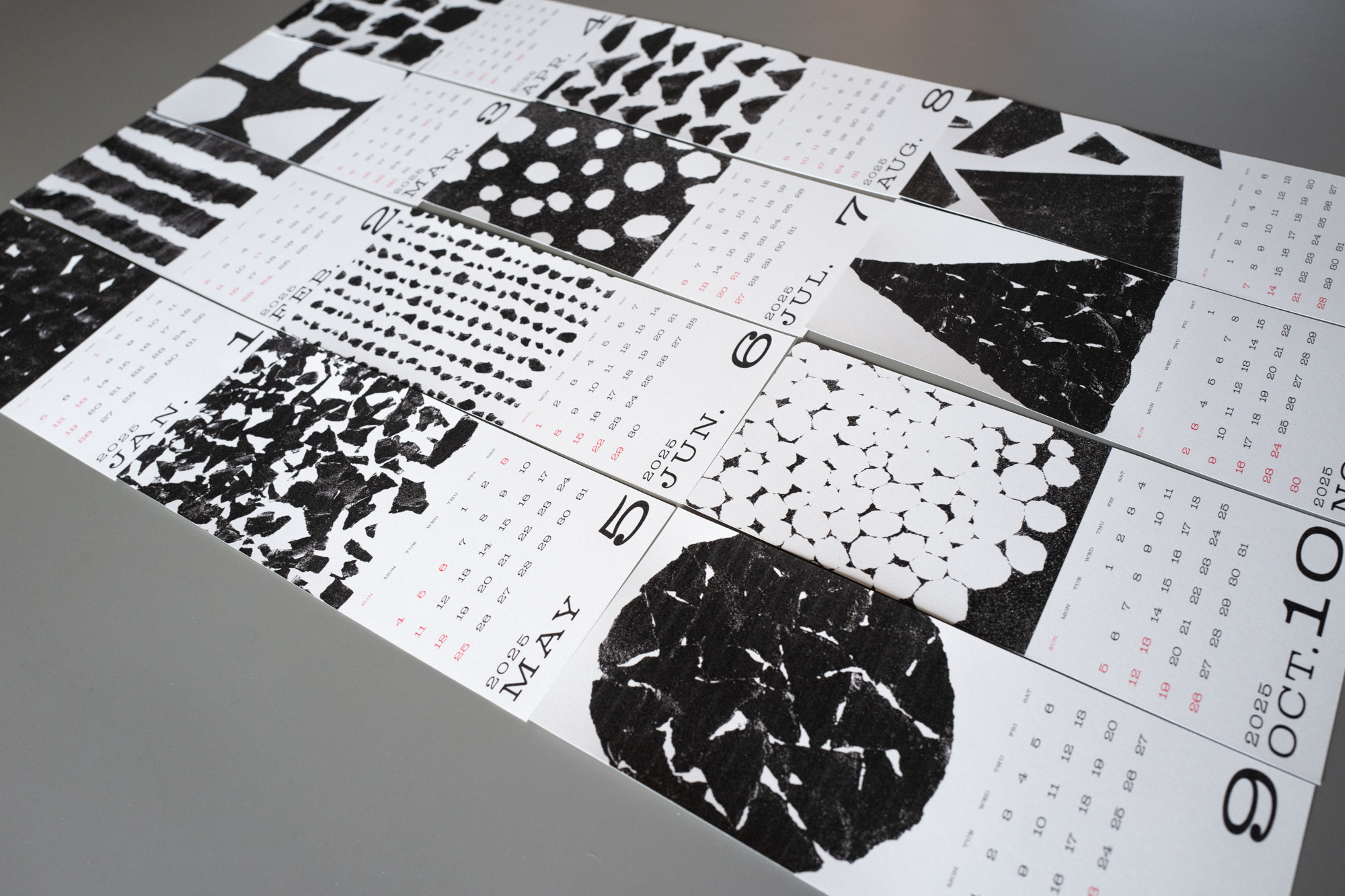 各月のデザイン詳細