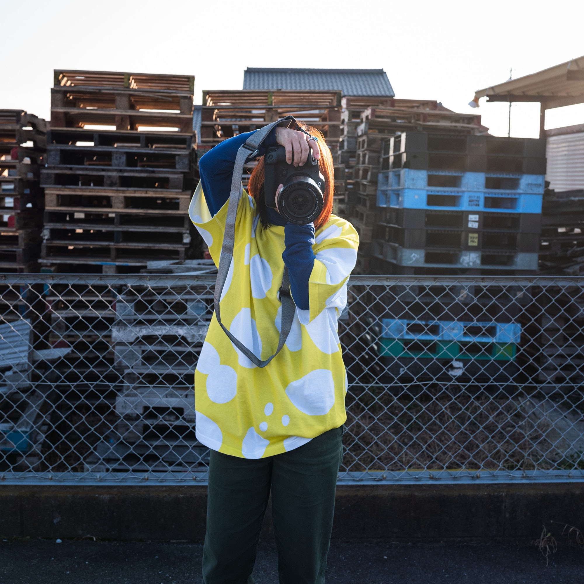 着用しての撮影